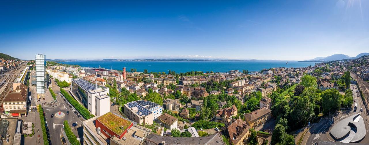 Hotel Alpes & Lac Neuchâtel Exterior foto