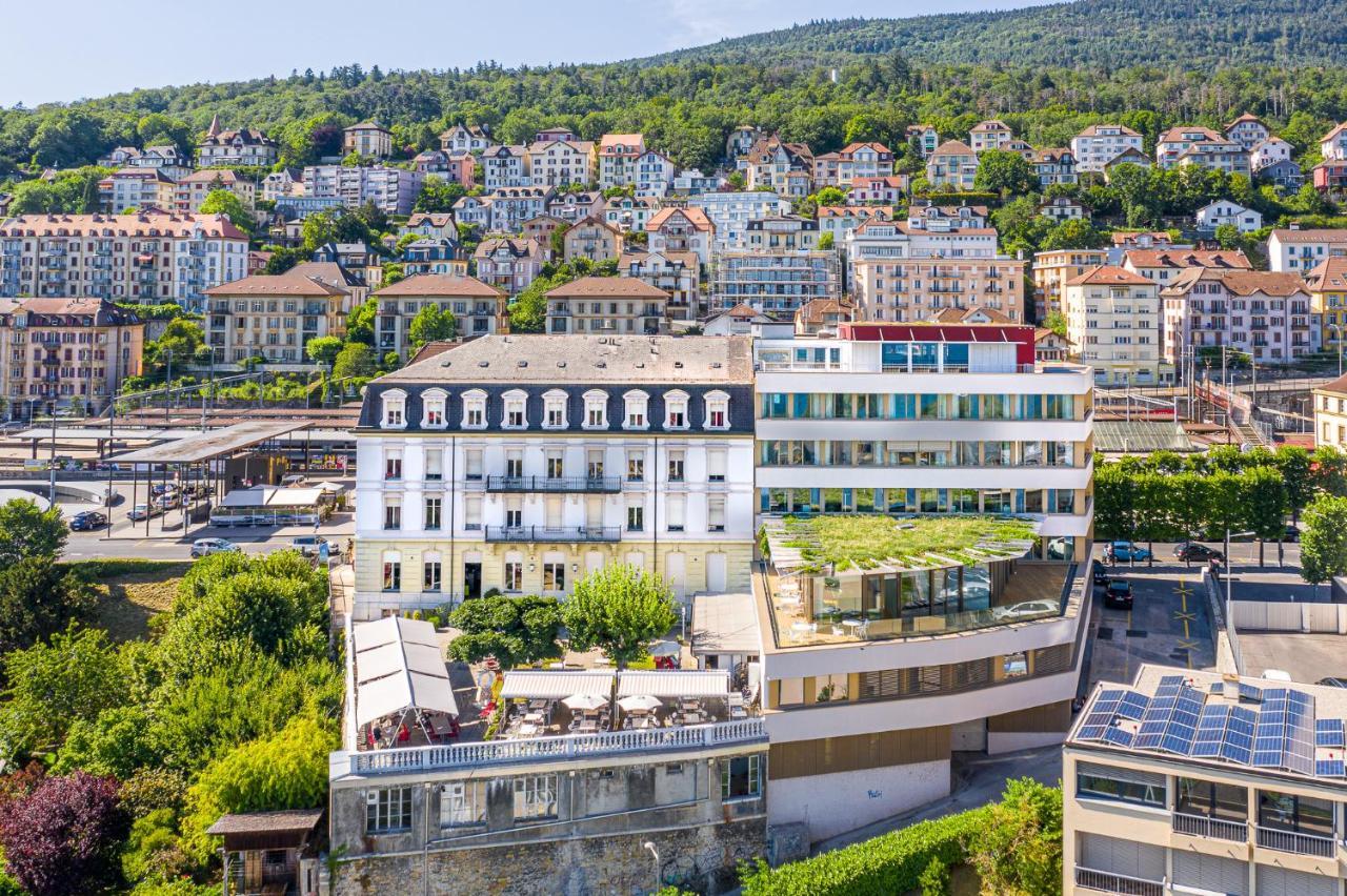 Hotel Alpes & Lac Neuchâtel Exterior foto