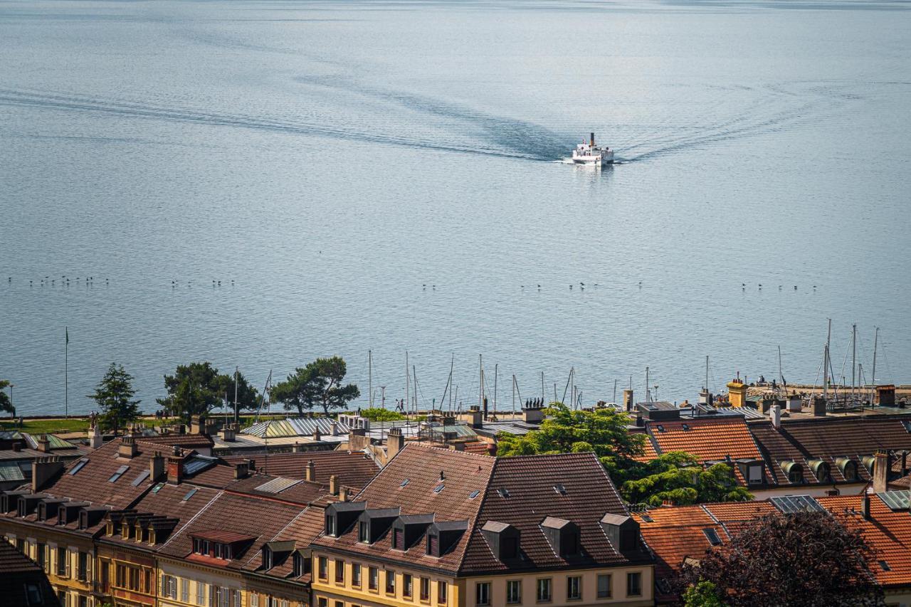 Hotel Alpes & Lac Neuchâtel Exterior foto